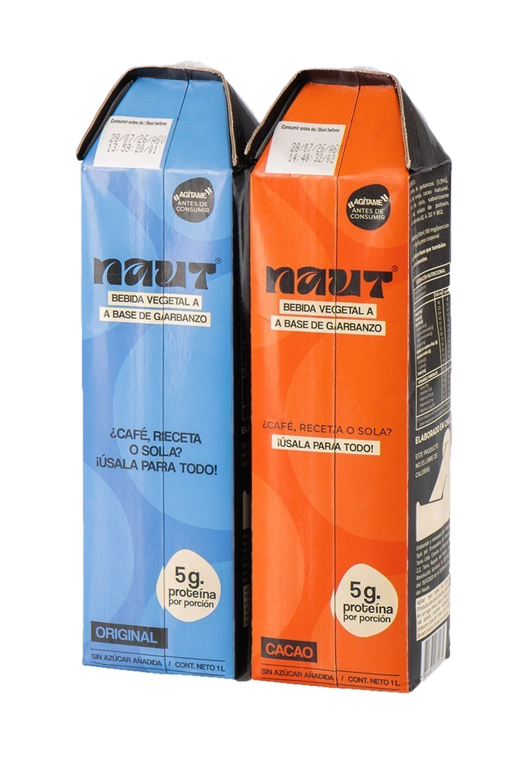 Bebidas NAUT Original y Cacao