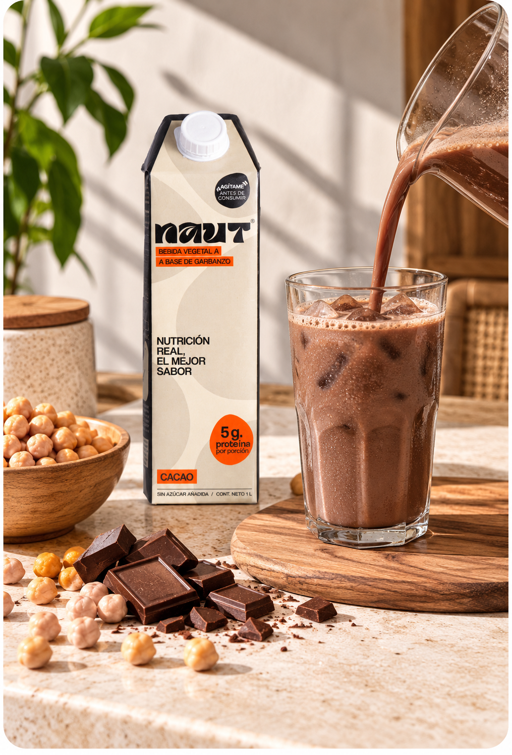 NAUT Cacao – Caja 12 unidades (sin azúcar)